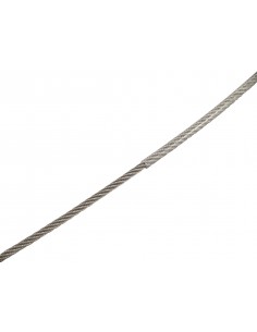 814593 RVS - Staaldraad PVC ommanteld,transparant - RVS Draad, spanners en toebehoren