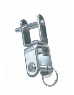 8364 RVS - Wartel gaffel-gaffel plaat - RVS Sluitingen en karabijnhaken