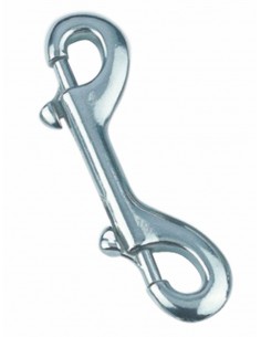 8416 RVS - Snaphaak dubbel - RVS Sluitingen en karabijnhaken