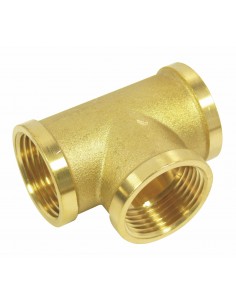 814569 RVS - T-stuk met binnendraad - RVS en Messing fittingen en huiddoorvoeren