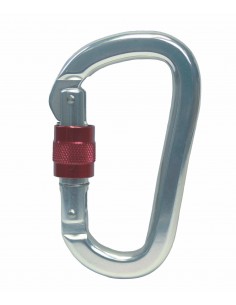 8493 RVS - Karabijnhaak met borging aluminium - RVS Sluitingen en karabijnhaken