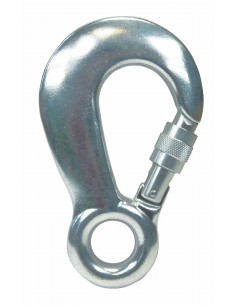 8494 RVS - Haak met kous en borging aluminium - RVS Sluitingen en karabijnhaken