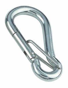 8948 RVS - Karabijnhaak met borgclip - RVS Sluitingen en karabijnhaken