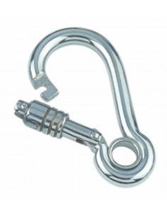 8950 RVS - karabijnhaak met kous en borging - RVS Sluitingen en karabijnhaken