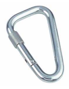 8953 RVS - karabijnhaak asymetrisch met borging - RVS Sluitingen en karabijnhaken