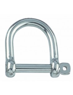 8969 RVS - D-sluiting wijd - RVS Sluitingen en karabijnhaken