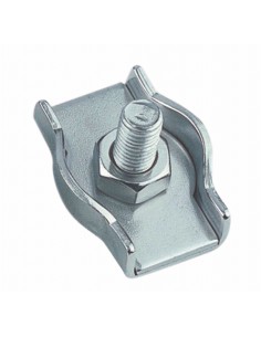 8304 RVS - Staaldraadklem simplex - RVS Draad, spanners en toebehoren