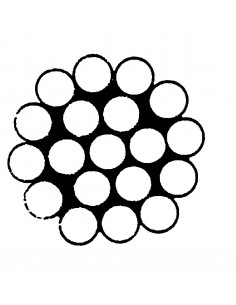 8378 RVS - RVS staaldraad 1 x 19 stug - RVS Draad, spanners en toebehoren