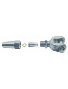 8404 RVS - DIY draadterminal met gaffel - RVS Draad, spanners en toebehoren