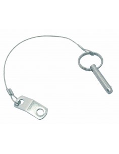 8590 RVS - Borgpen met kogel en veiligheidsdraad - RVS Draad, spanners en toebehoren
