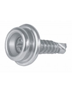 814040 RVS - Durable-Dot drukker boot deel met zelfborende schroef - RVS Relingbeslag en toebehoren.