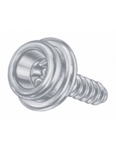 814041 RVS - Durable-Dot drukker boot deel met houtschroef - RVS Relingbeslag en toebehoren.