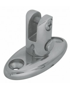 814166 RVS - Relingbeslag met gaffel, draaibaar en demontabel - RVS Relingbeslag en toebehoren.