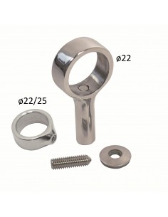 814638 RVS - Steun voor spraykap handreling set - RVS Relingbeslag en toebehoren.