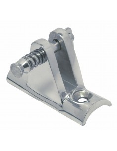 8329 RVS - Dekplaat 90?? voor montage op buis - RVS Relingbeslag en toebehoren.