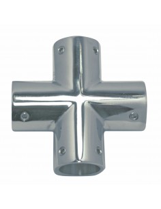 8387 RVS - Kruis buisverbinder - RVS Relingbeslag en toebehoren.