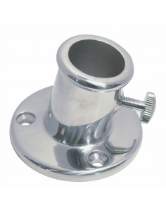 8586 RVS - Voet voor vlaggenmast - RVS Relingbeslag en toebehoren.