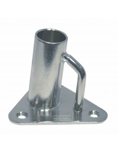 8633 RVS - Relingvoet verhoogd 5?? - RVS Relingbeslag en toebehoren.