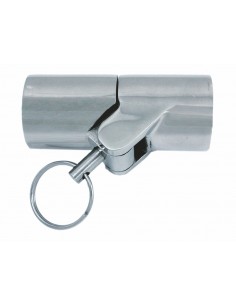 8652 RVS - Buisverbinder, knikbaar met borgpen - RVS Relingbeslag en toebehoren.