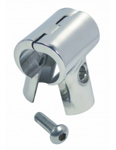 8822 RVS - T-stuk 90?? demontabel - RVS Relingbeslag en toebehoren.