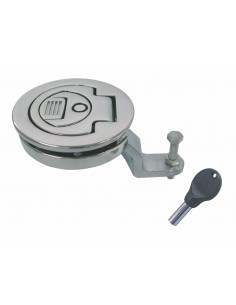 814060 RVS - Luikring met slot - RVS Ringen, scharnieren en haken