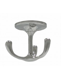 814665 RVS - Kledinghaak, 3 delig ,draaibaar - RVS Ringen, scharnieren en haken