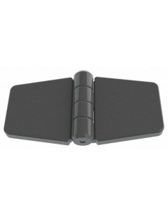 814738 RVS - Scharnier met afdekkap - RVS Ringen, scharnieren en haken