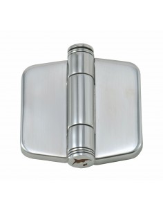 814820 RVS - Scharnier met afdekplaat - RVS Ringen, scharnieren en haken