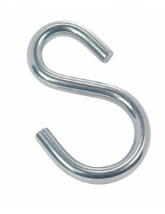 8398 RVS - S-haak - RVS Ringen, scharnieren en haken