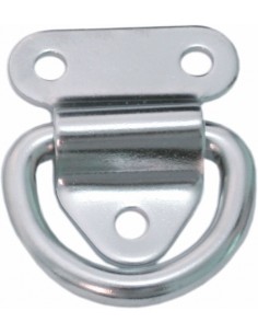 8579 RVS - D-ring met grondplaat - RVS Ringen, scharnieren en haken