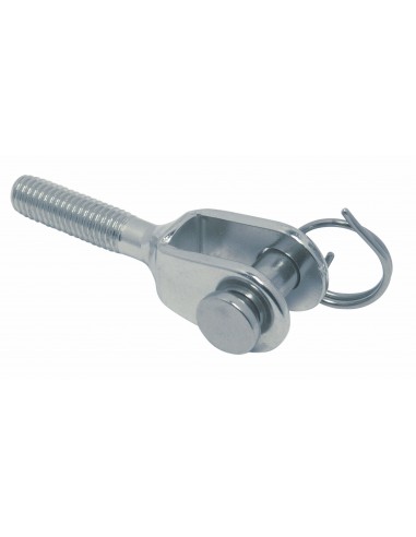 8452 RVS - Vork terminal met rechtse draad - Draad accessoires voor interieur toepassingen