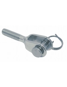 8453 RVS - Vork terminal met linkse draad - Draad accessoires voor interieur toepassingen