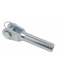 8456 RVS - Vork terminal met inwendige draad links - Draad accessoires voor interieur toepassingen