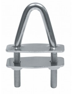 8979 RVS - U-bout schuin - RVS Kikkers,  blokken en oogbouten