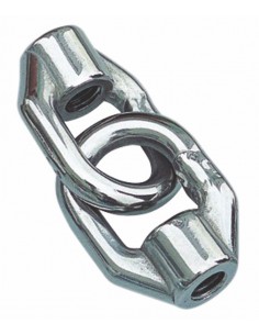 8538 RVS - Oogmoer dubbel - RVS Kikkers,  blokken en oogbouten