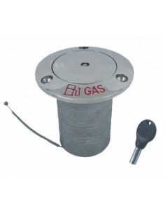 814058 RVS - Dekvuldop "Pop-up" met slot - RVS Jachtbeslag algemeen