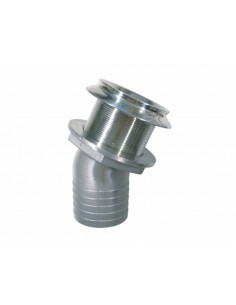 814063 RVS - Uitlaat doorvoer met klep - RVS Jachtbeslag algemeen