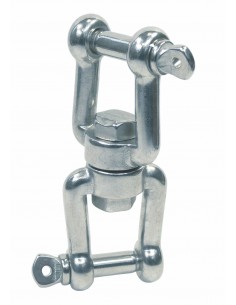 8256 RVS - Wartel gaffel-gaffel - RVS Sluitingen en karabijnhaken