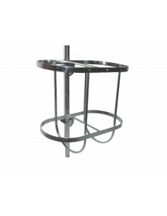 8641 RVS - Fendermand, 2-voudig, recht - RVS Jachtbeslag algemeen