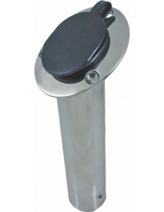 8550 RVS - Hengelhouder met rubberen dop - RVS Jachtbeslag algemeen