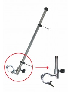 8438 RVS - Vlaggenstok met houder voor reling - RVS Jachtbeslag algemeen